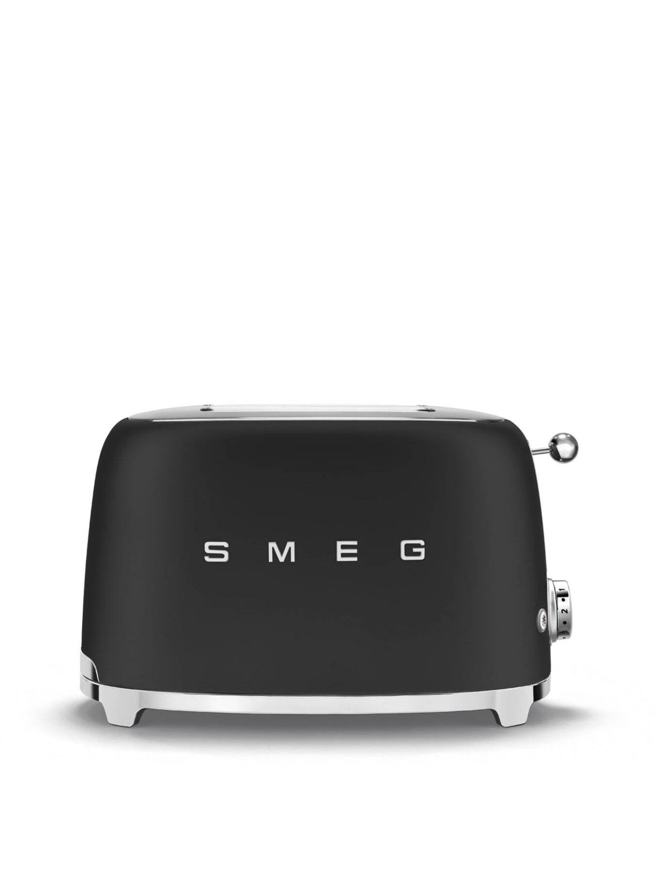  image of smeg-tsf01-retro-style-2-slice-toaster-950w-matte-black