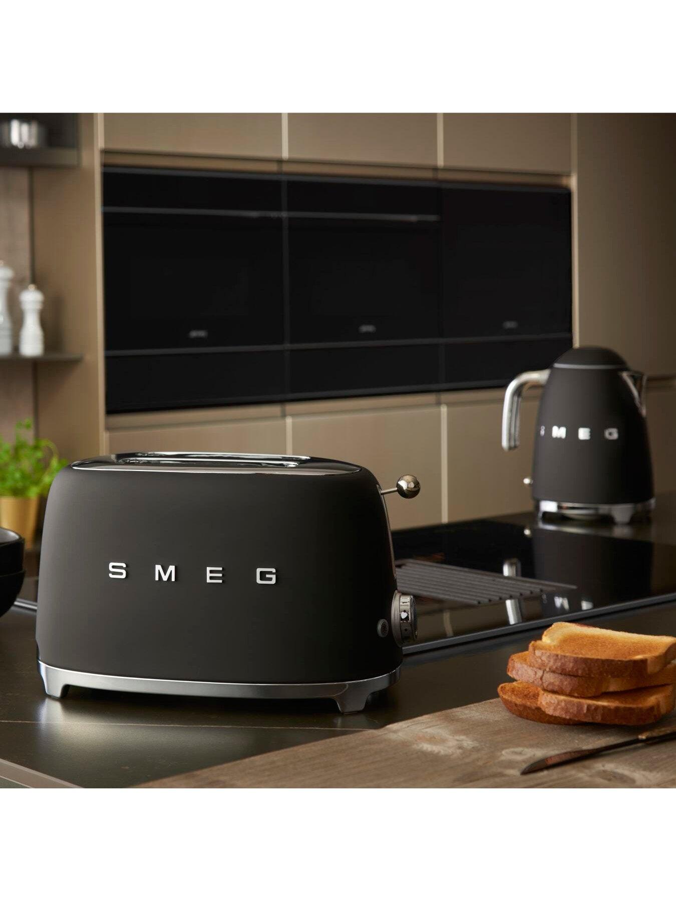  image of smeg-tsf01-retro-style-2-slice-toaster-950w-matte-black