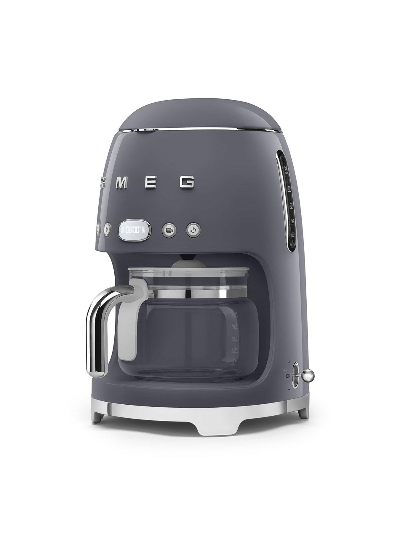 Image 2 of 5 of Smeg DCF02 Retro Style Drip Coffee Machine, 1.4 Litre Tank - Slate Grey