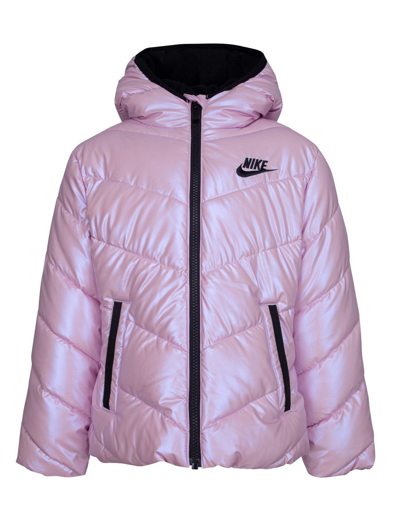 Girls pink cheap nike jacket