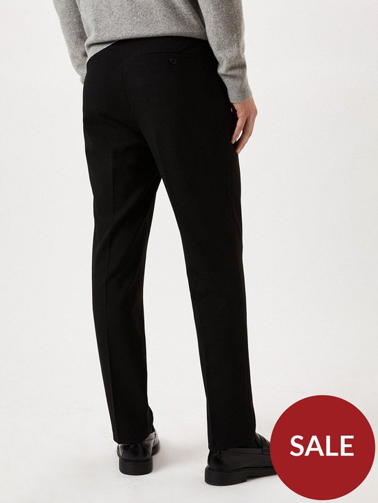 stillFront image of burton-menswear-london-slim-pocket-detail-smart-trouser-black