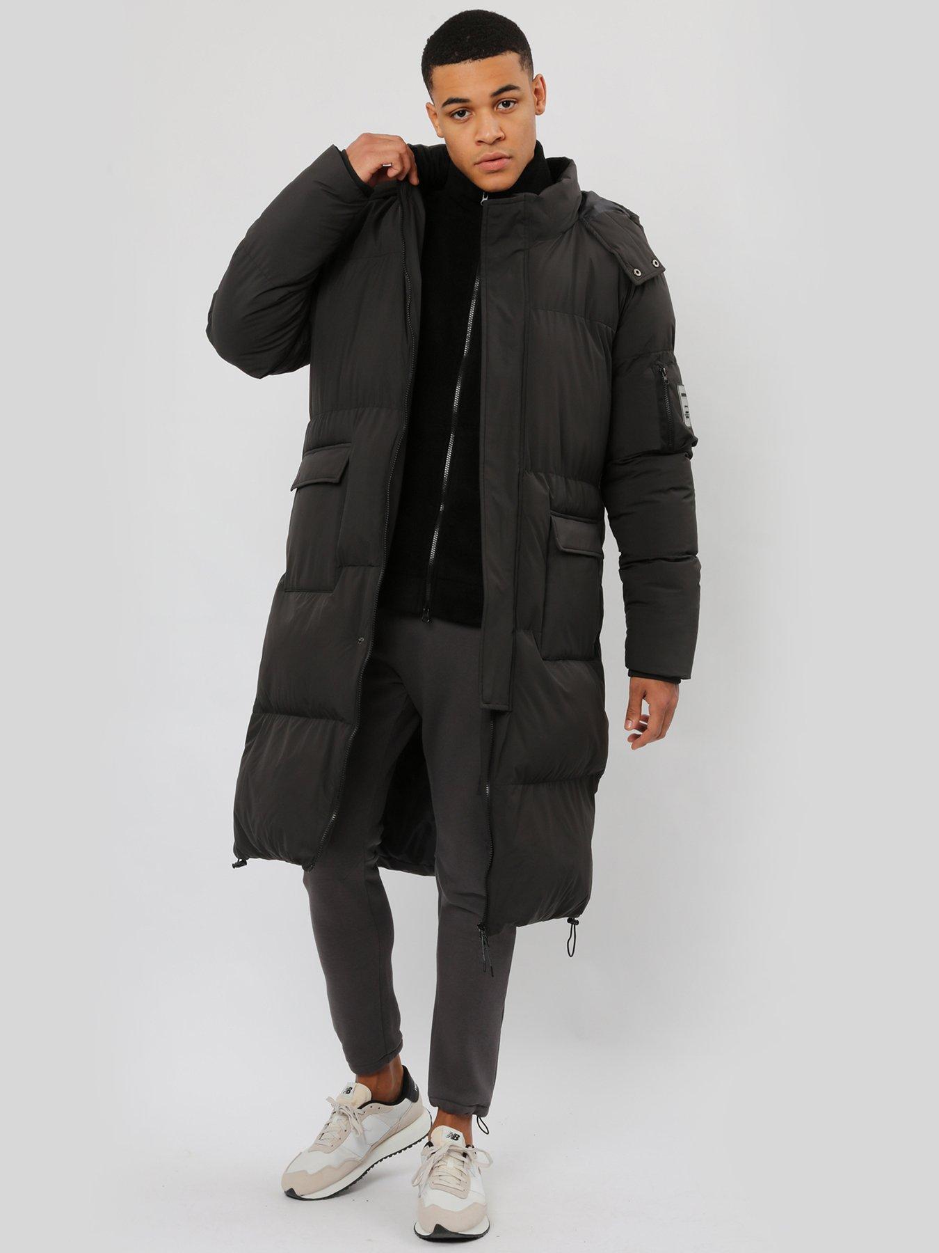 Zavetti Canada Aylmer Long Puffer Parka Jacket, Black