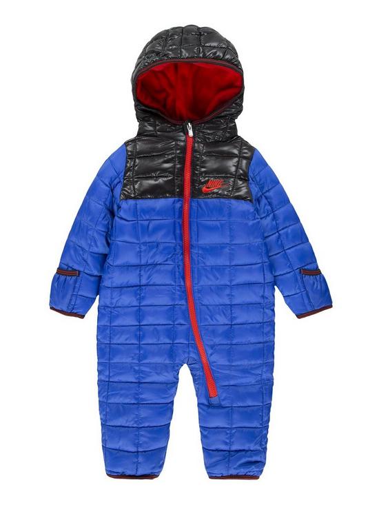 front image of nike-infant-boys-outerwear-snowsuit-dark-blue