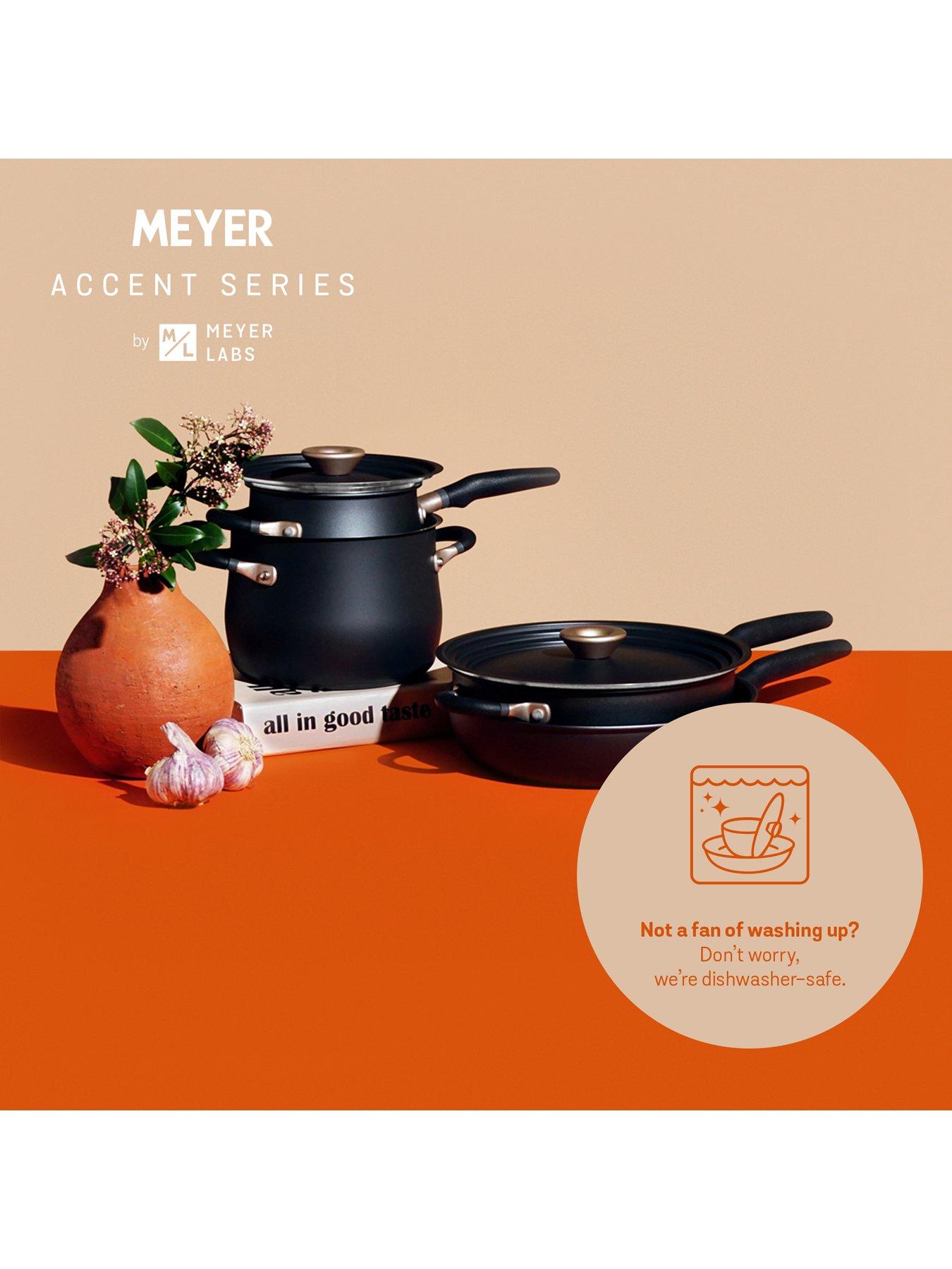 Meyer Accent Series Stainless Steel Universal Cookware Lid, Medium 