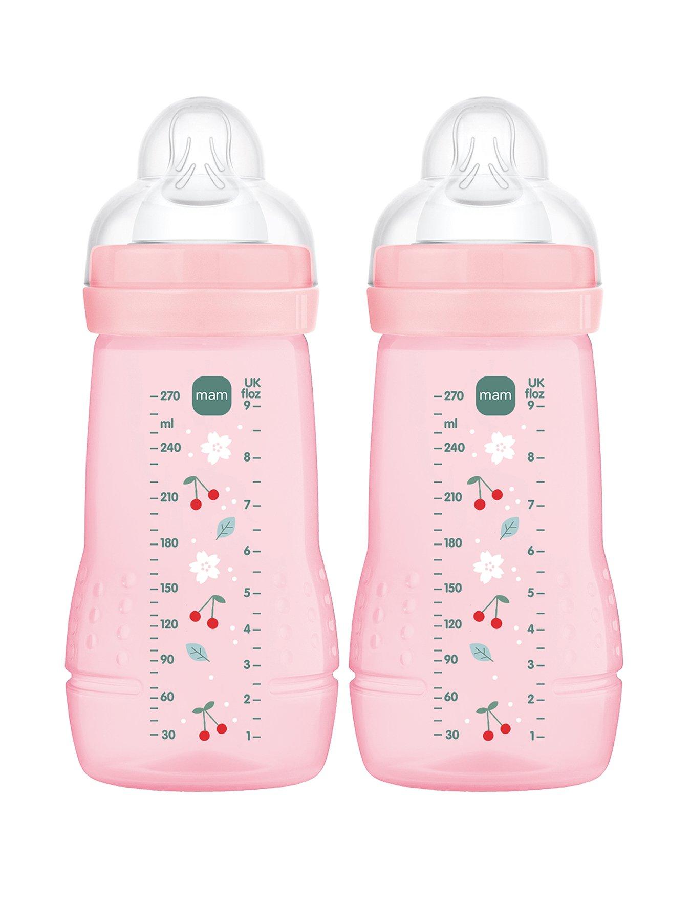 undefined EA 270ml 2 pack Baby Bottle Set- Pink