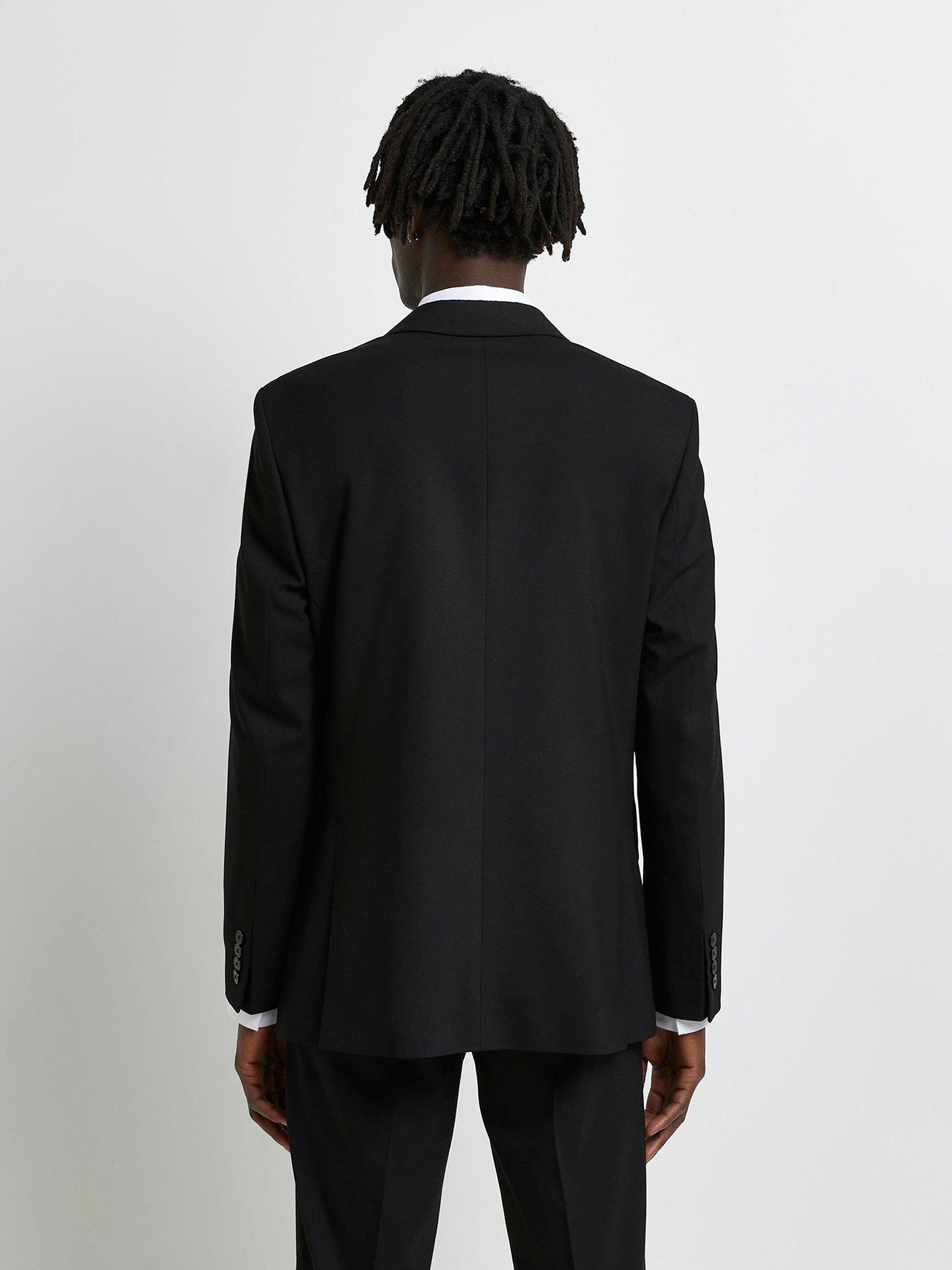  image of river-island-sloane-slim-suit-jacket-black