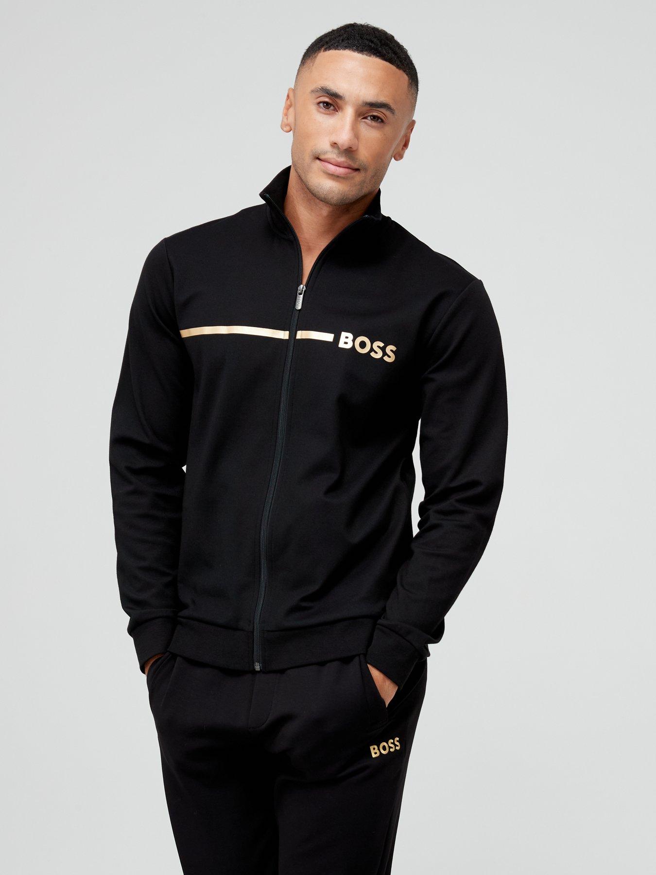 BOSS Bodywear Tracksuit Jacket Black littlewoods