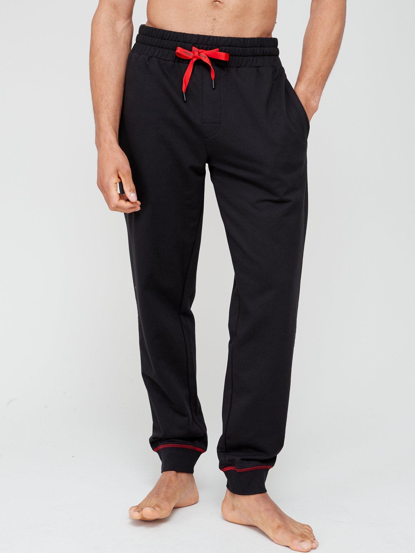  image of hugo-bodywear-monogramnbsplounge-pants-black