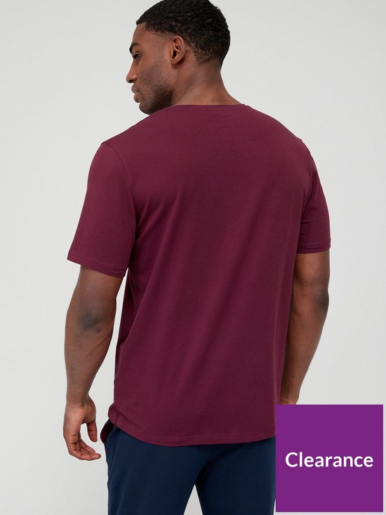 stillFront image of boss-bodywear-mix-amp-match-lounge-t-shirt-dark-purple