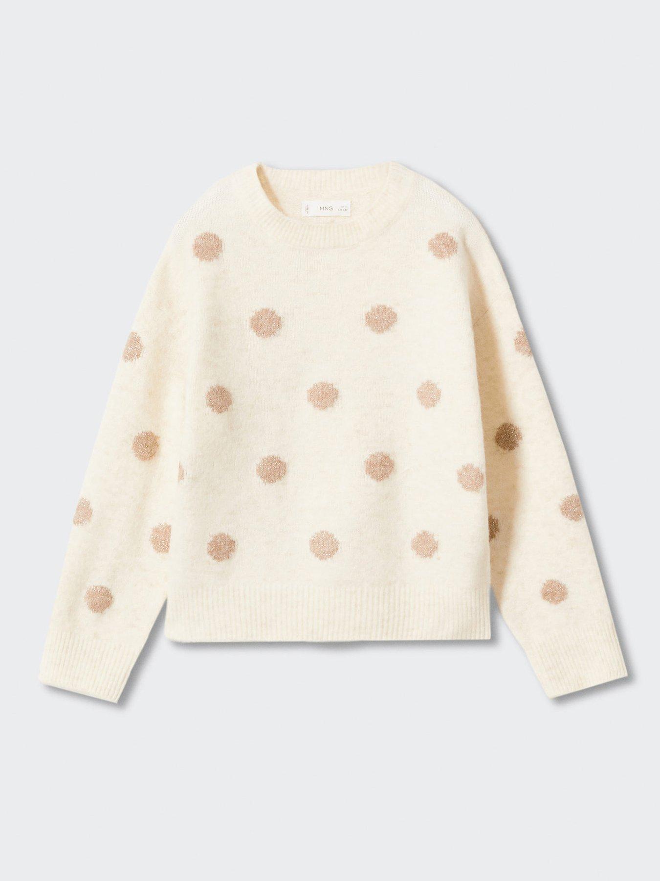 Girls sale spotty jumper