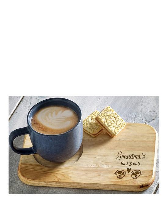 front image of love-abode-personalised-cups-hearts-serving-board
