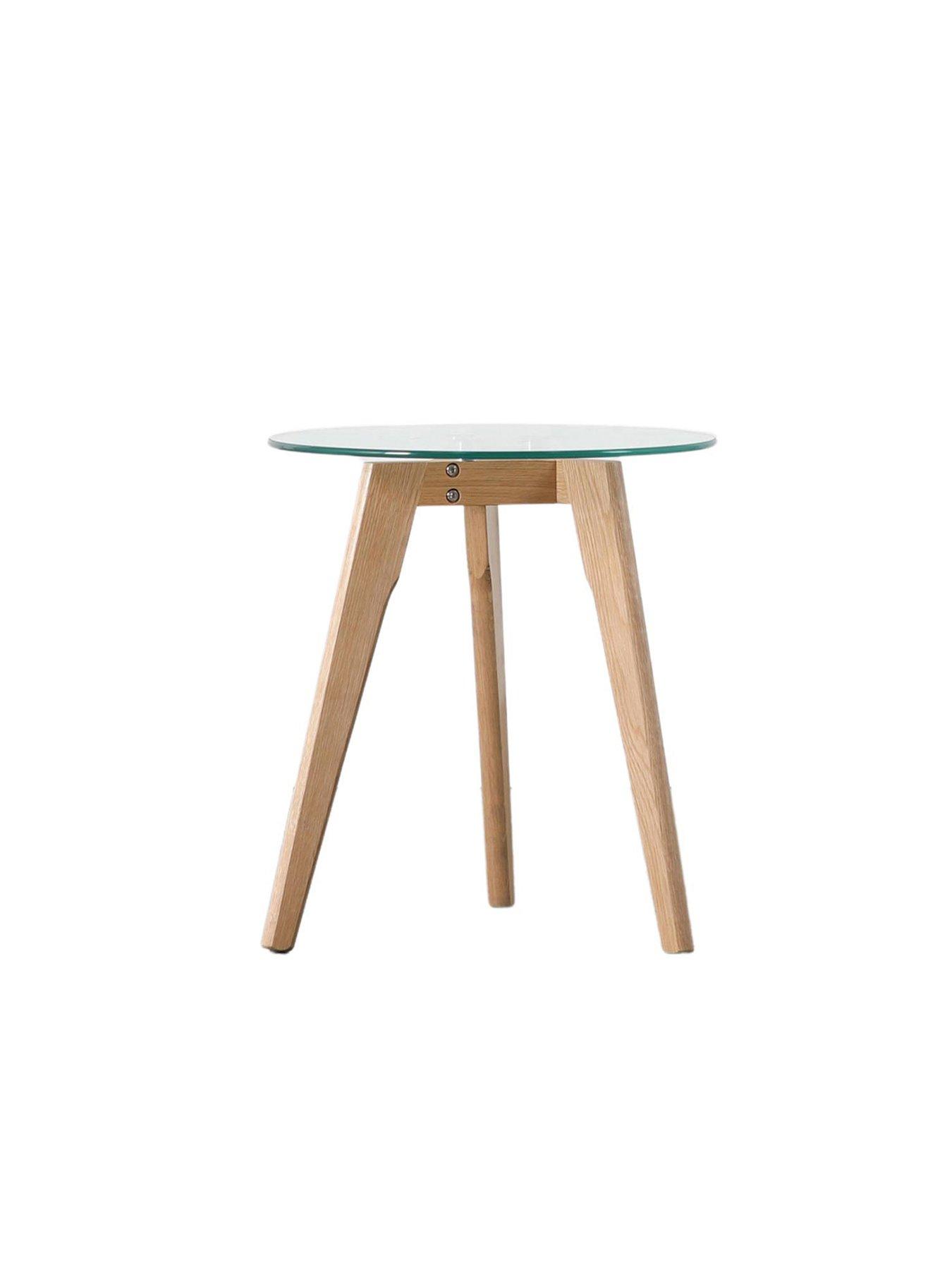 Gallery Simard Round Side Table Oak