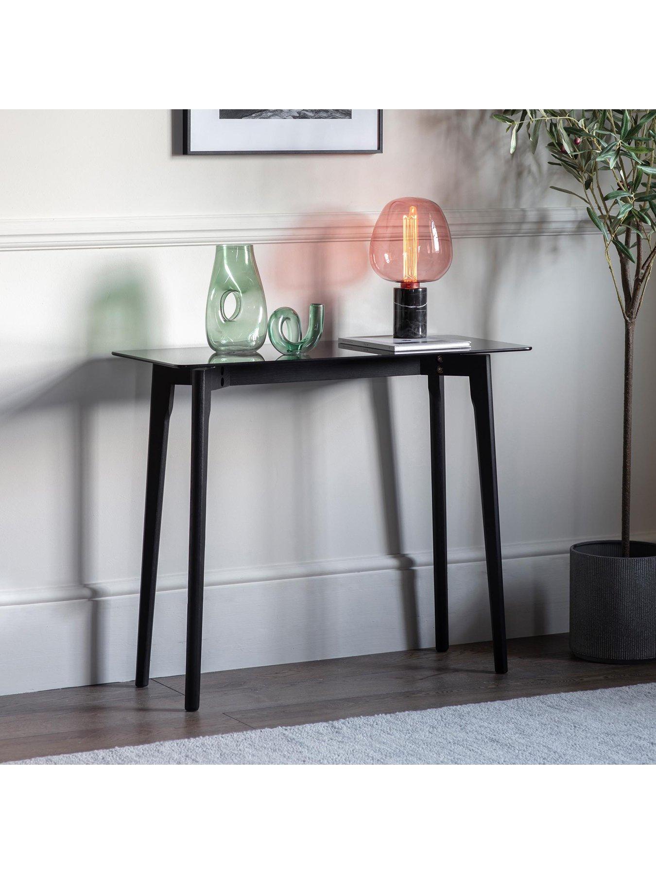 Westerleigh console table deals black