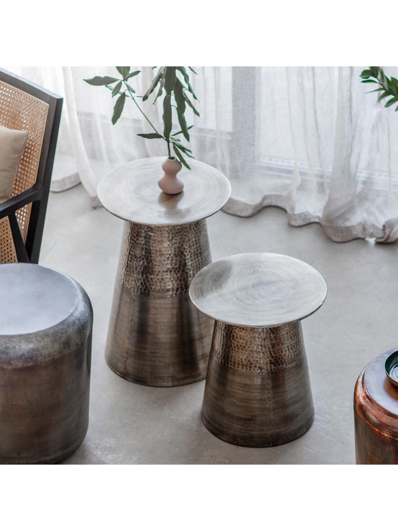 Image 1 of 3 of Gallery Direct Set of 2&nbsp;Jacques Metal&nbsp;Side Tables
