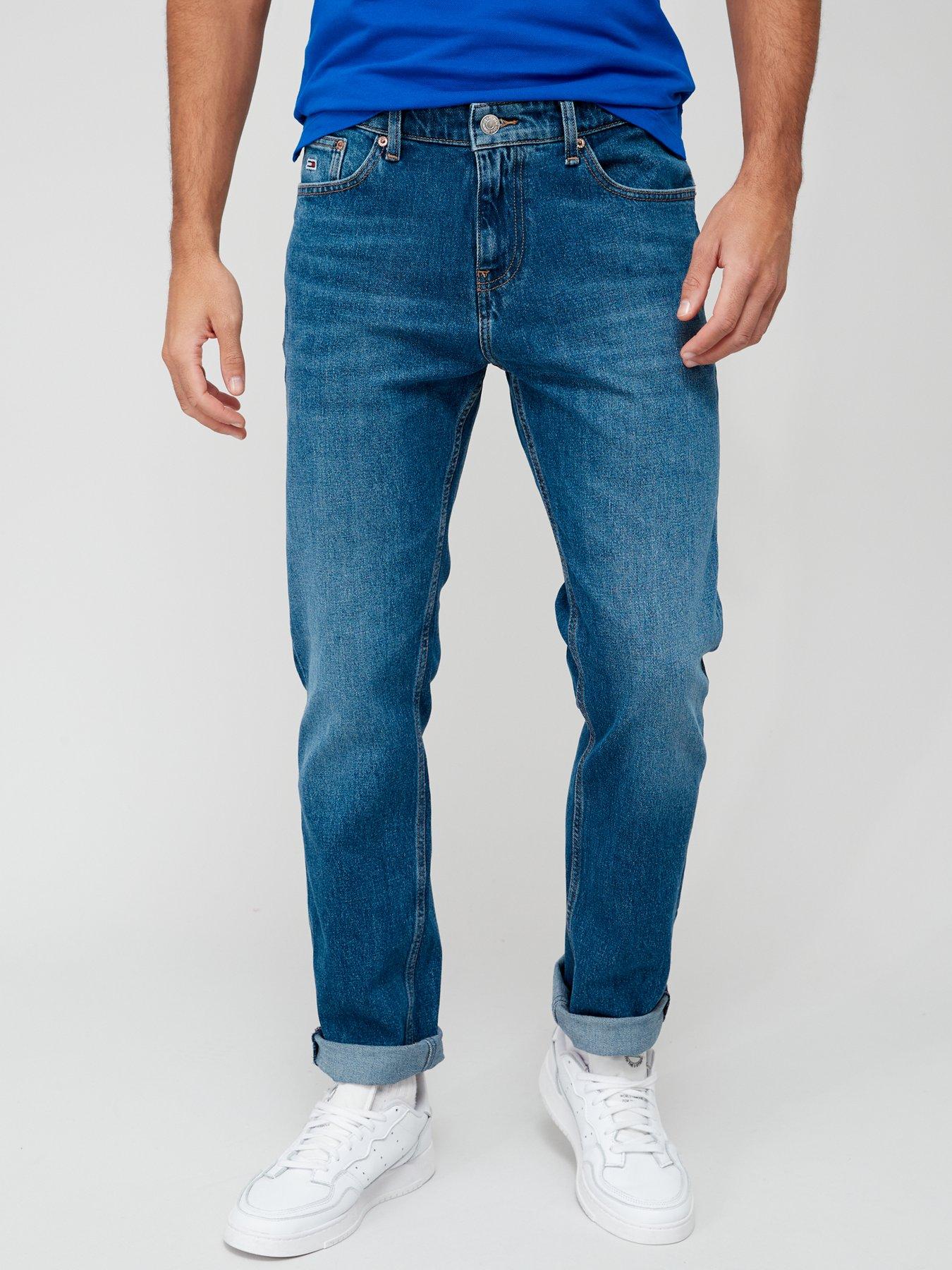 front image of tommy-jeans-ryan-regular-straight-fit-jeans-blue