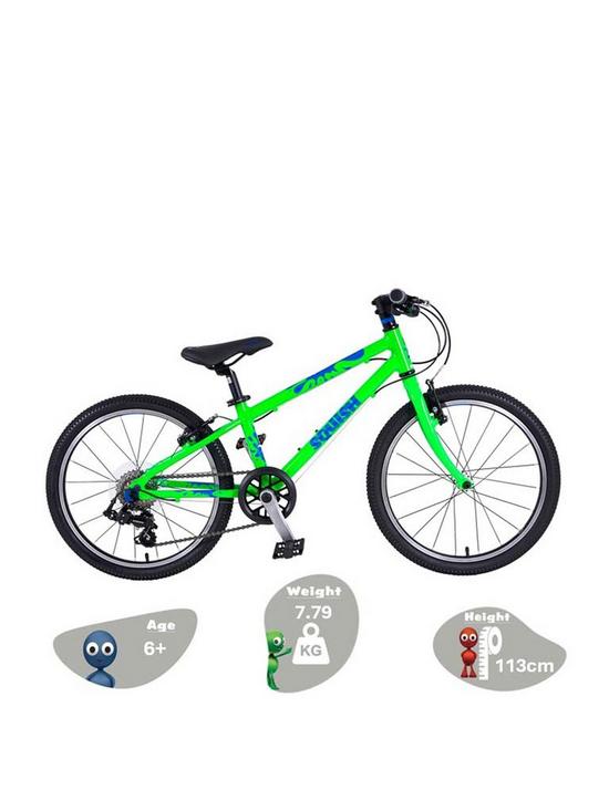 stillFront image of squish-lightweight-20-wheel-7-speed-childrens-bike-green