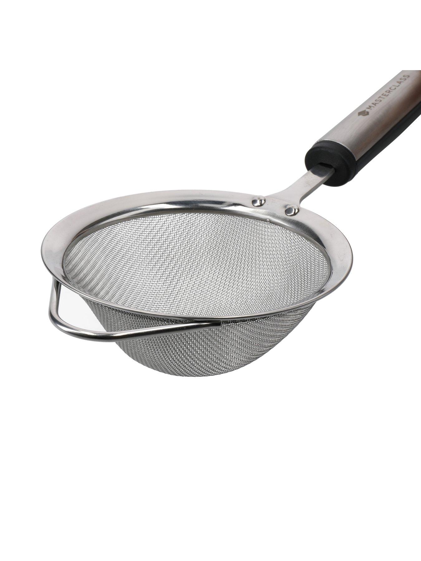  image of masterclass-soft-grip-stainless-steel-kitchen-sieve