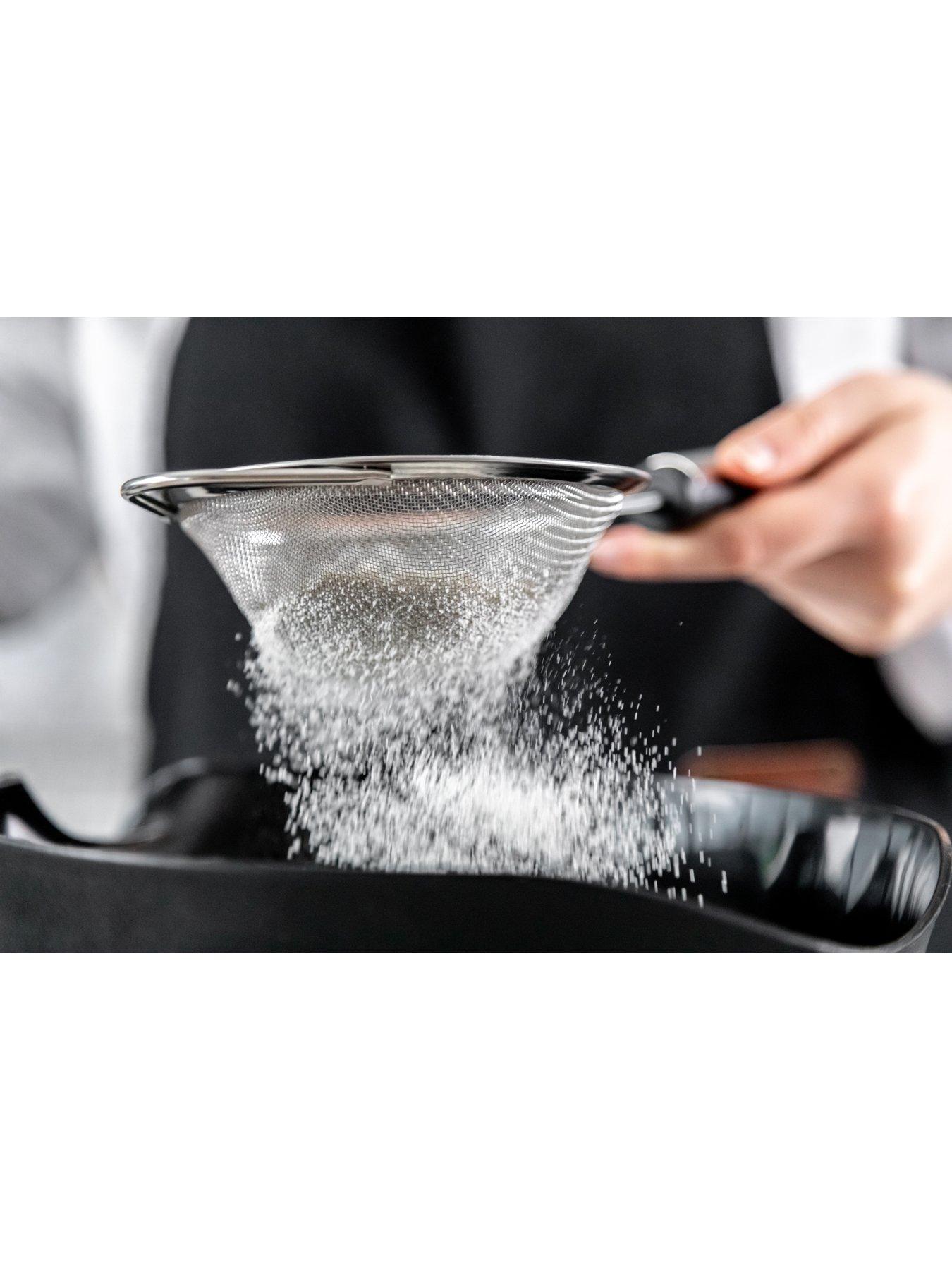  image of masterclass-soft-grip-stainless-steel-kitchen-sieve
