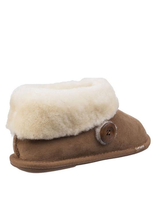 stillFront image of cotswold-wotton-bootie-slippers-tan