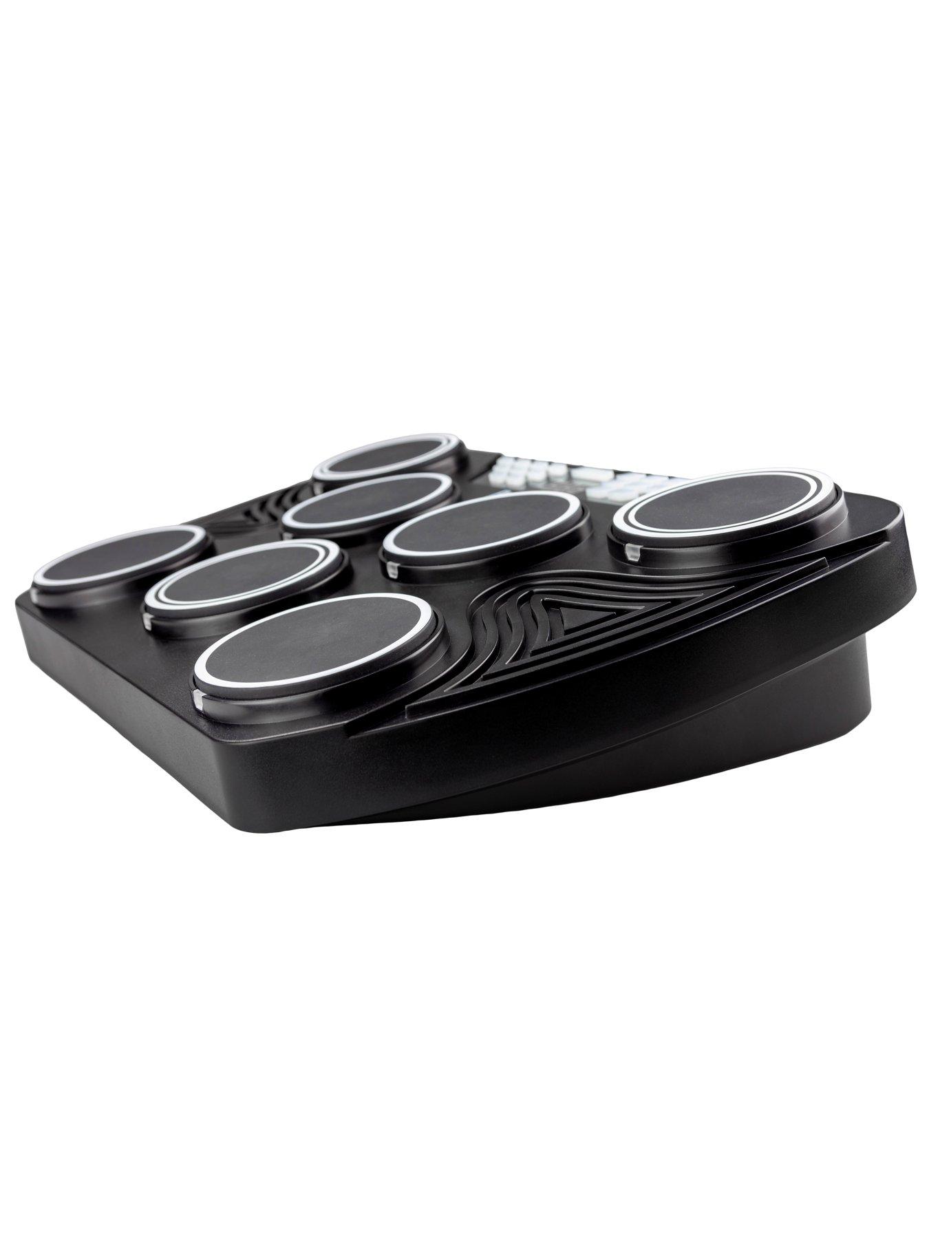  image of rockjam-tabletop-7-pad-electronic-midi-bluetooth-drum-kit