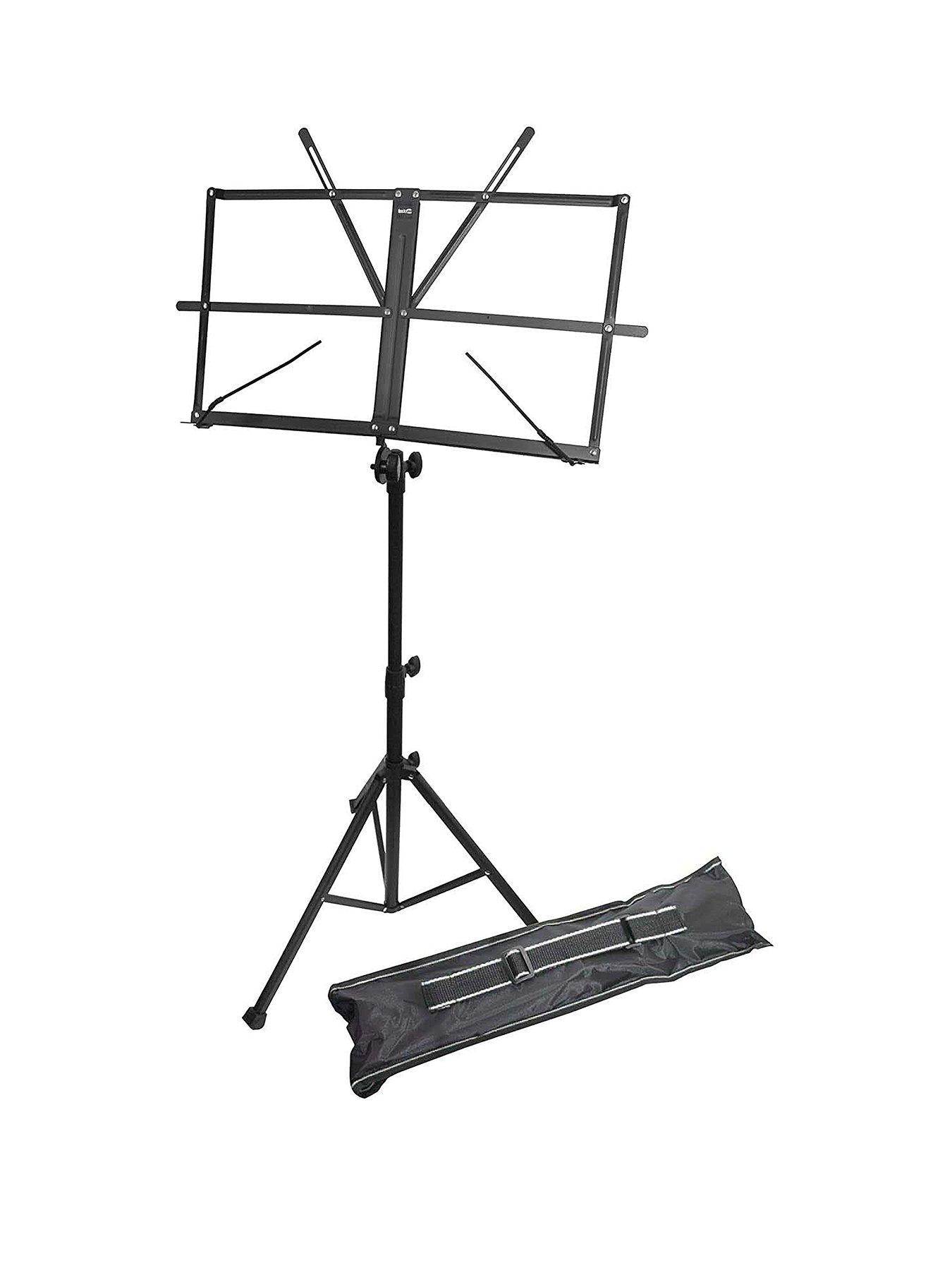 undefined RockJam Music Stand with Bag - Black