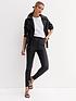  image of new-look-nbspcoated-leather-look-lift-amp-shape-jenna-skinny-jeans-black