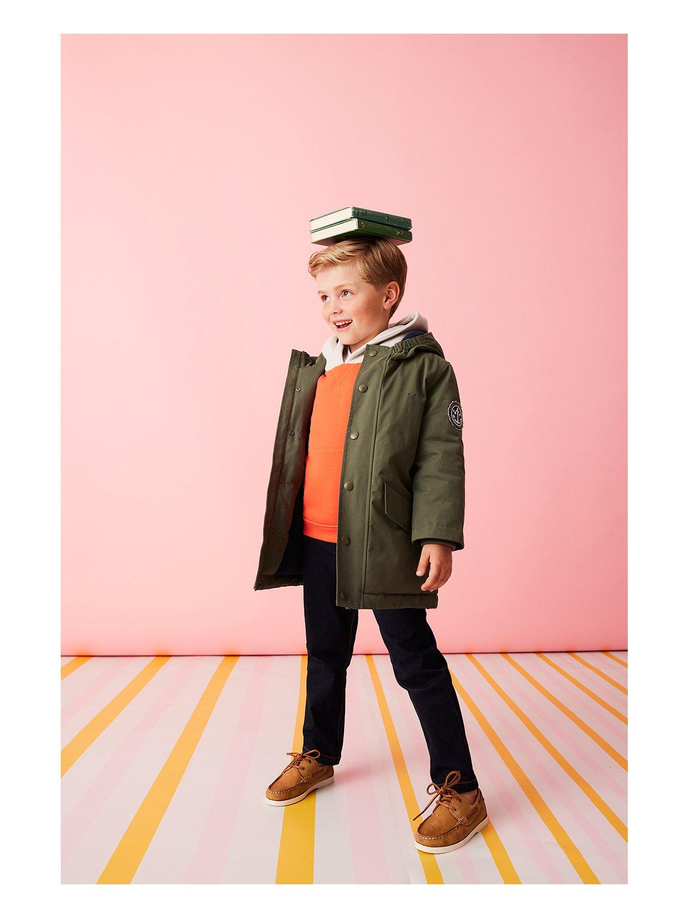 undefined Boys Parka Coat - Khaki