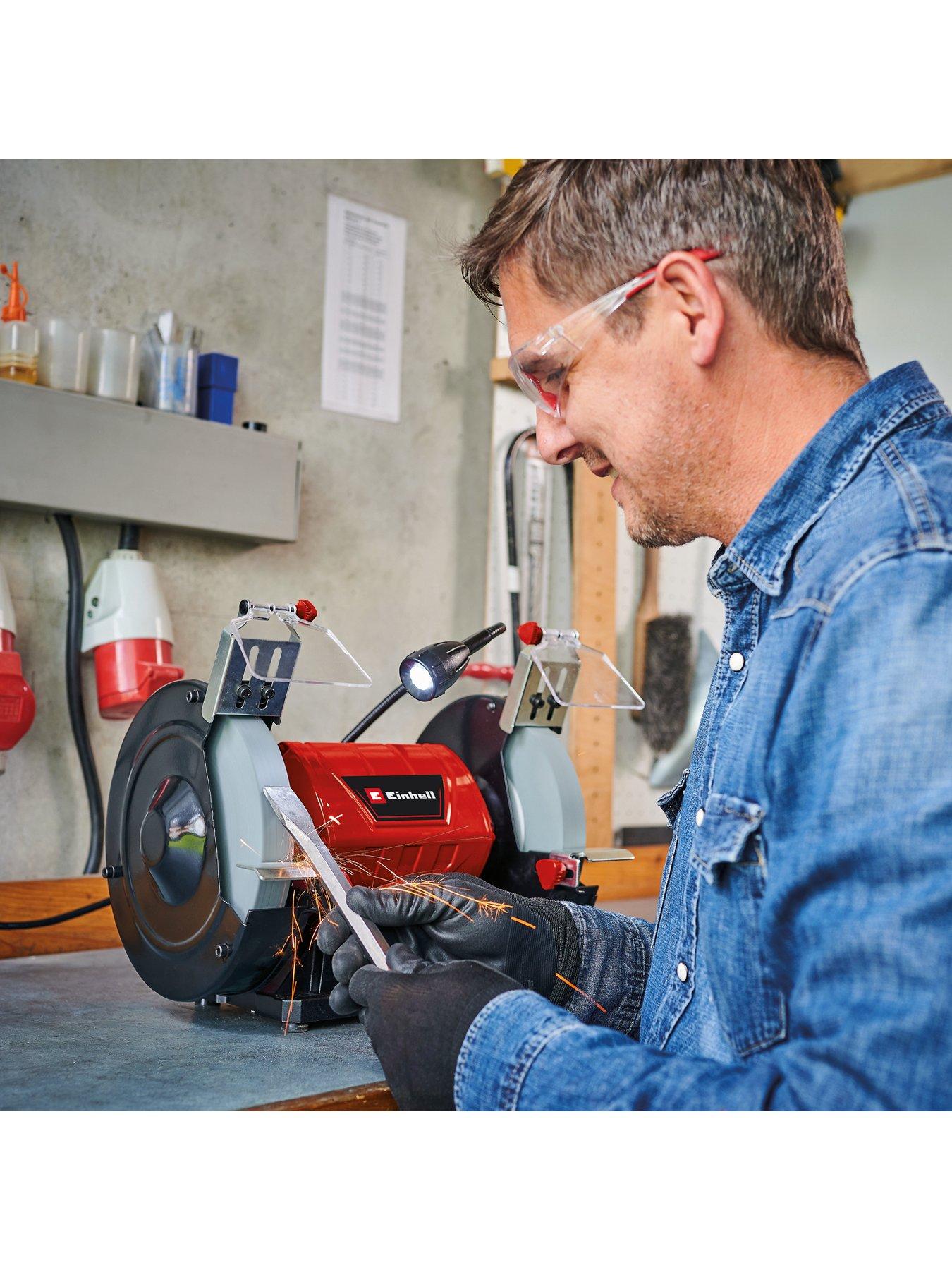  image of einhell-corded-200mm-bench-grinder-tc-bg-200l-185w