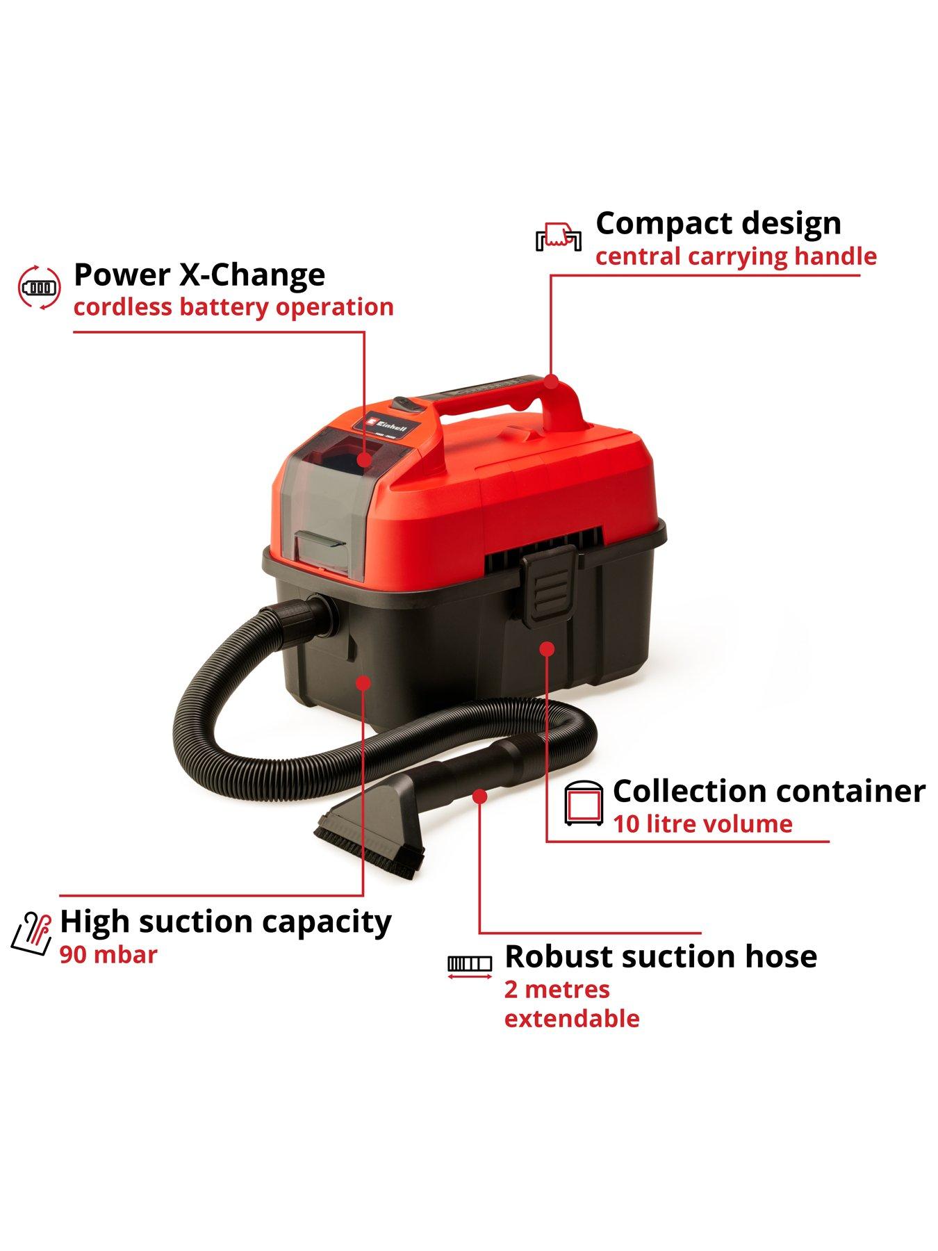  image of einhell-pxc-10l-cordless-wet-and-dry-vac-te-vc-1810-li-solo-18v-without-battery