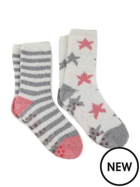 totes-2pp-ladies-eco-super-soft-socks-starstripe