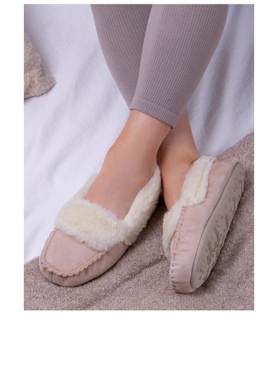 stillFront image of totes-suedette-moccasin-slippers