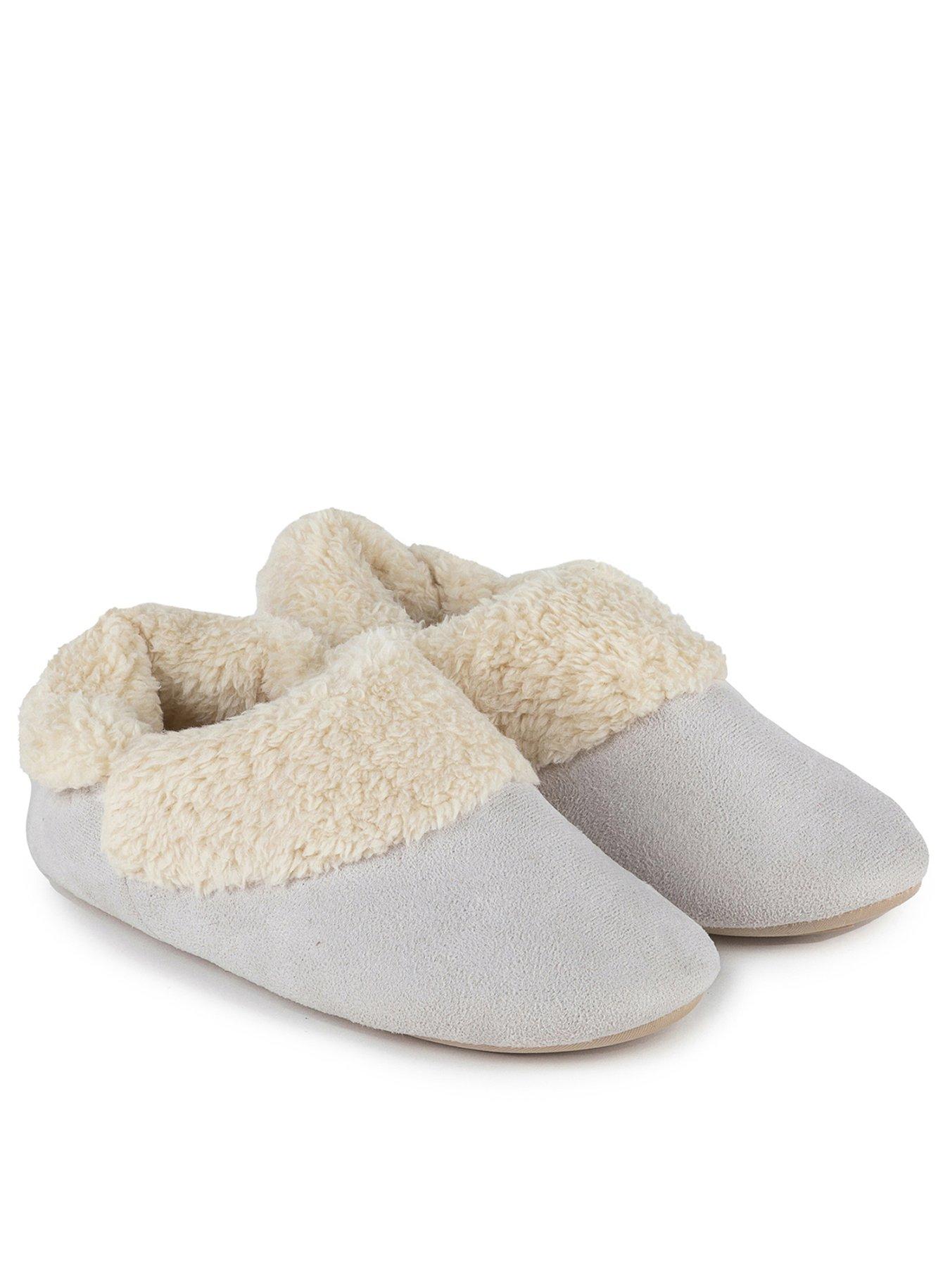 Totes ladies suedette fur bootie slipper new arrivals