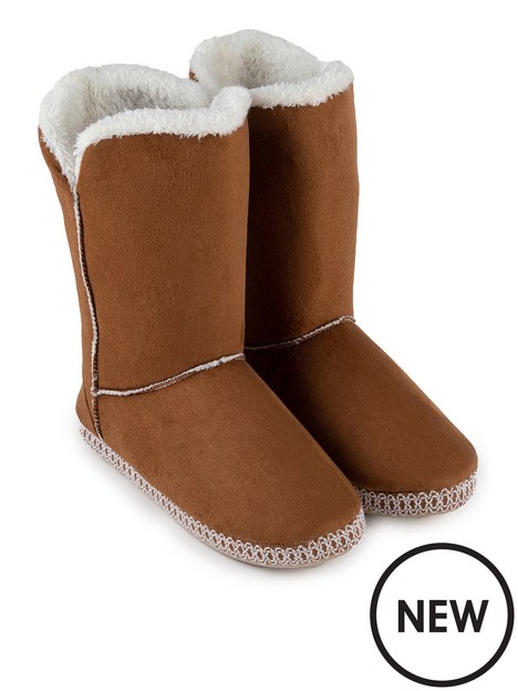 totes-suedette-boot-slippers