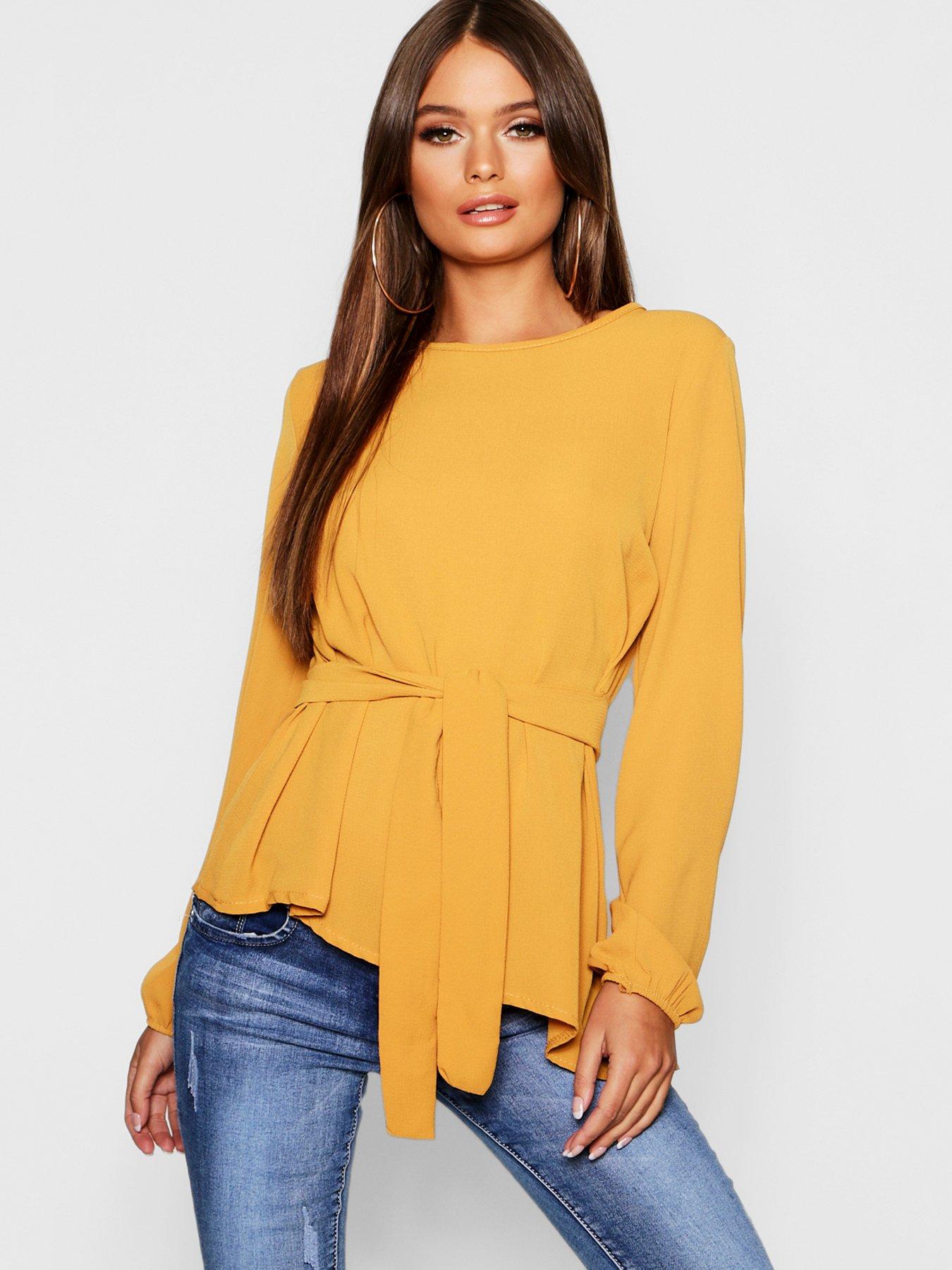 Yellow going out tops Clearance