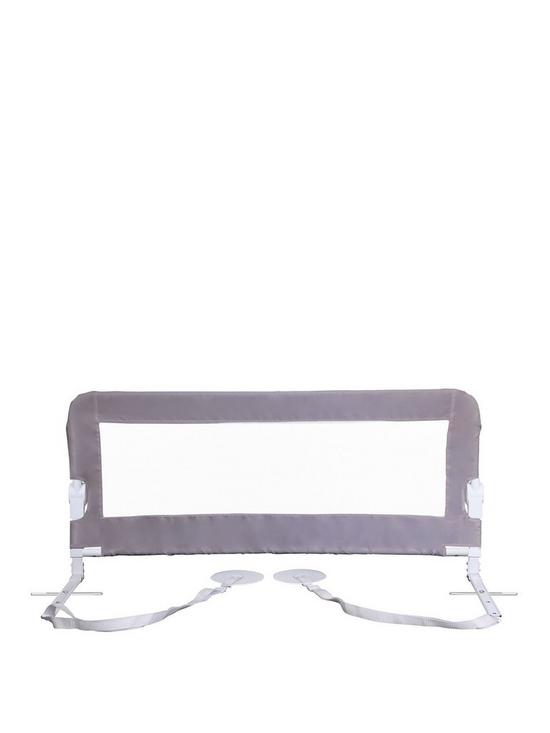front image of dreambaby-nicole-extra-wide-bed-rail-grey