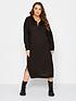  image of yours-open-collar-knitted-dress-black