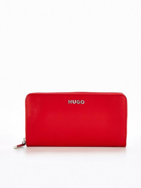 hugo-zip-around-purse-red