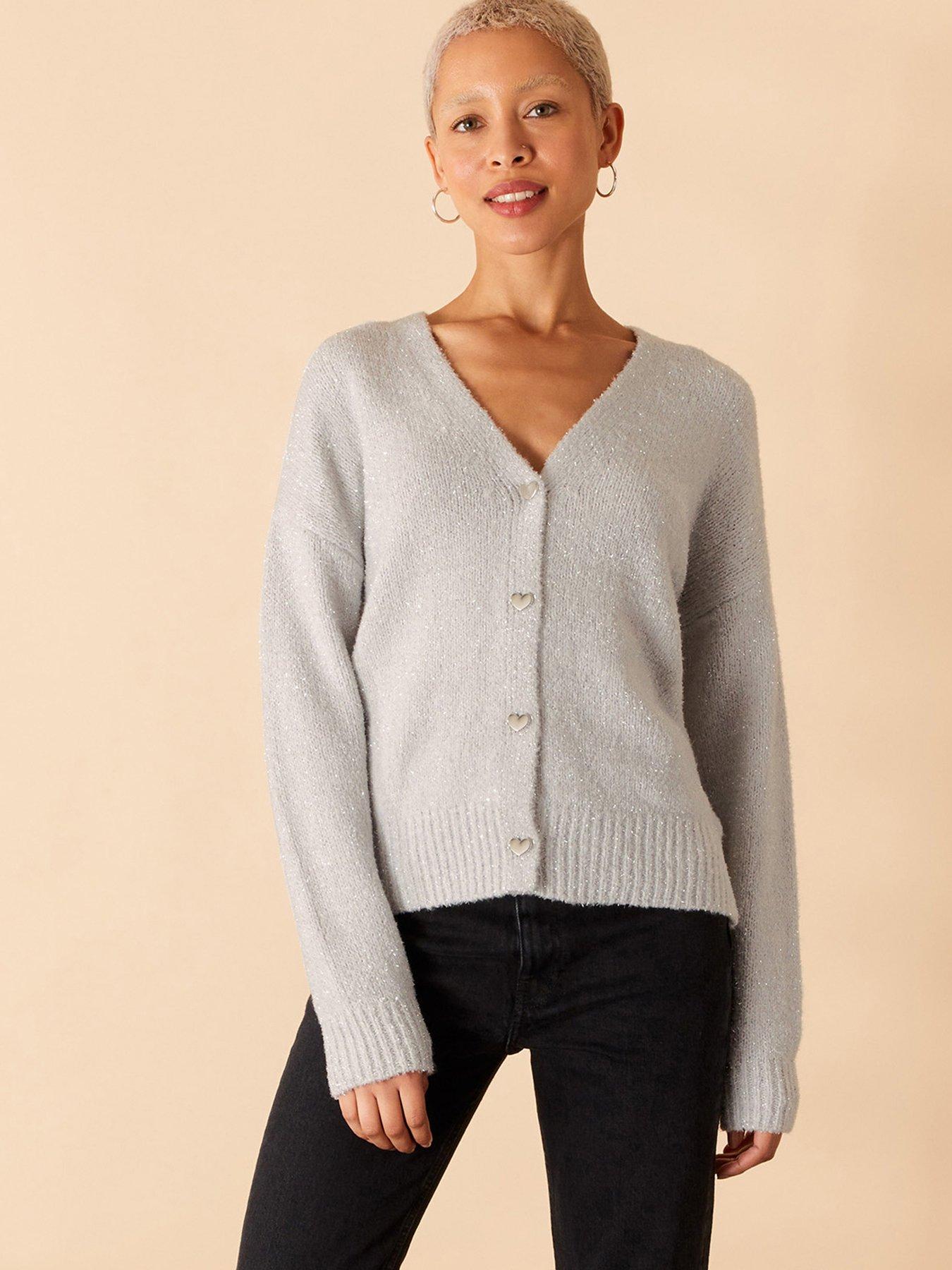 Grey 2025 sparkle cardigan