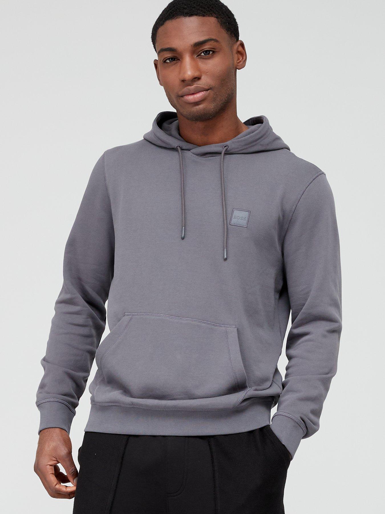 BOSS Wetalk Overhead Hoodie - Dark Grey | littlewoods.com