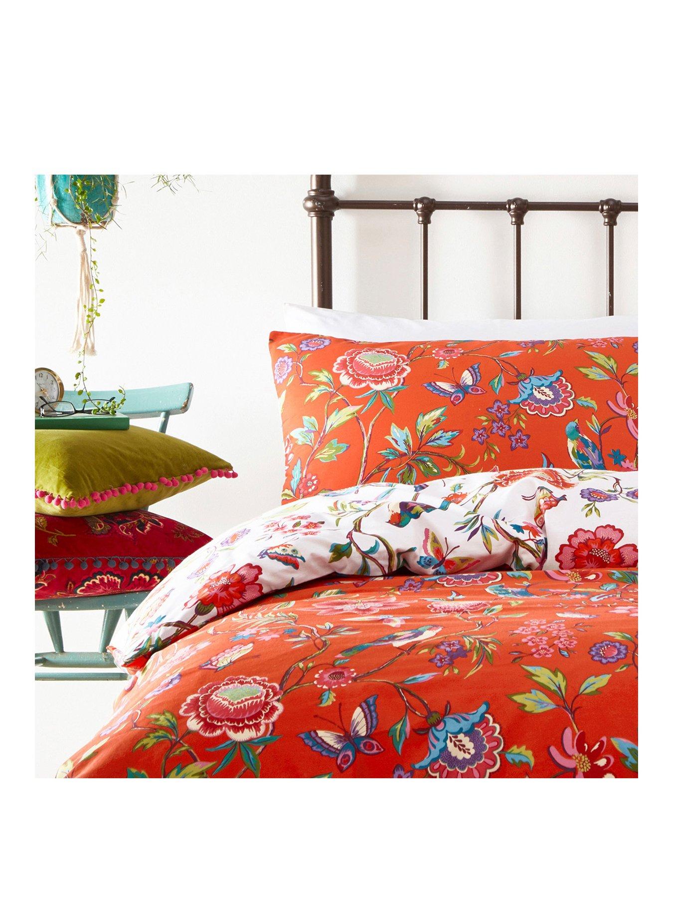 Furn Pomelo Reversible Duvet Cover Set Orange