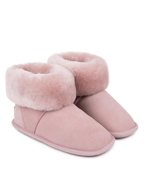just-sheepskin-albery-sheepskin-bootie-slipper-pink