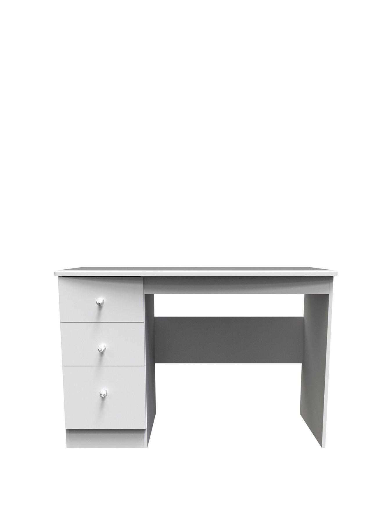 ready assembled white desk