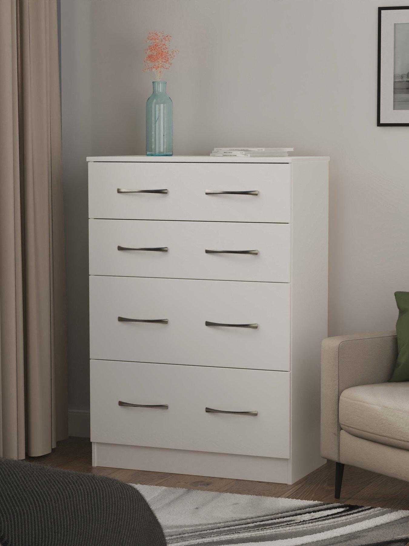 SWIFT Elton Ready Assembled 4 Drawer Deep Chest - FSC® Certified