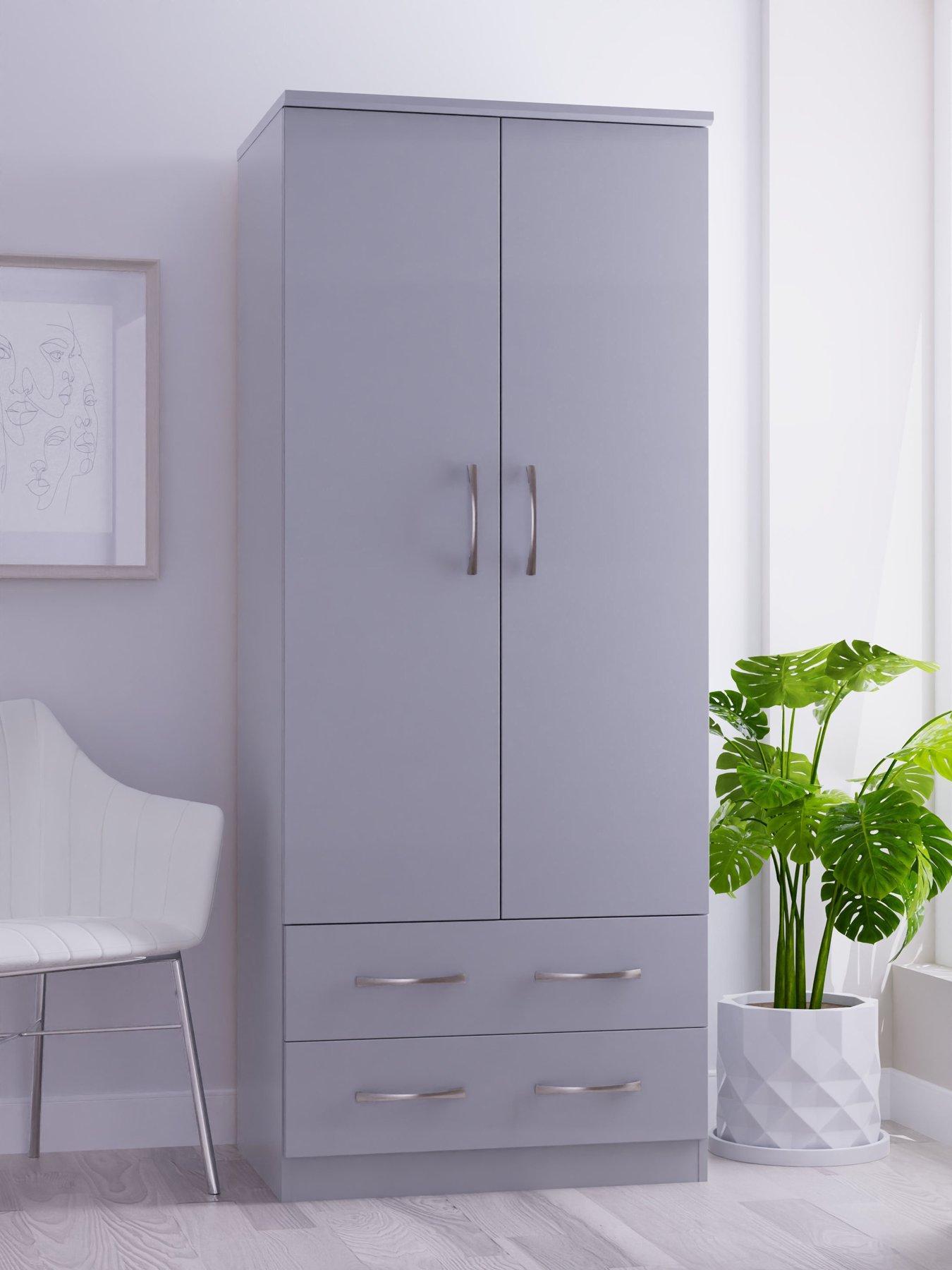 undefined Elton Ready Assembled 2 Door, 2 Drawer Wardrobe - FSC® Certified