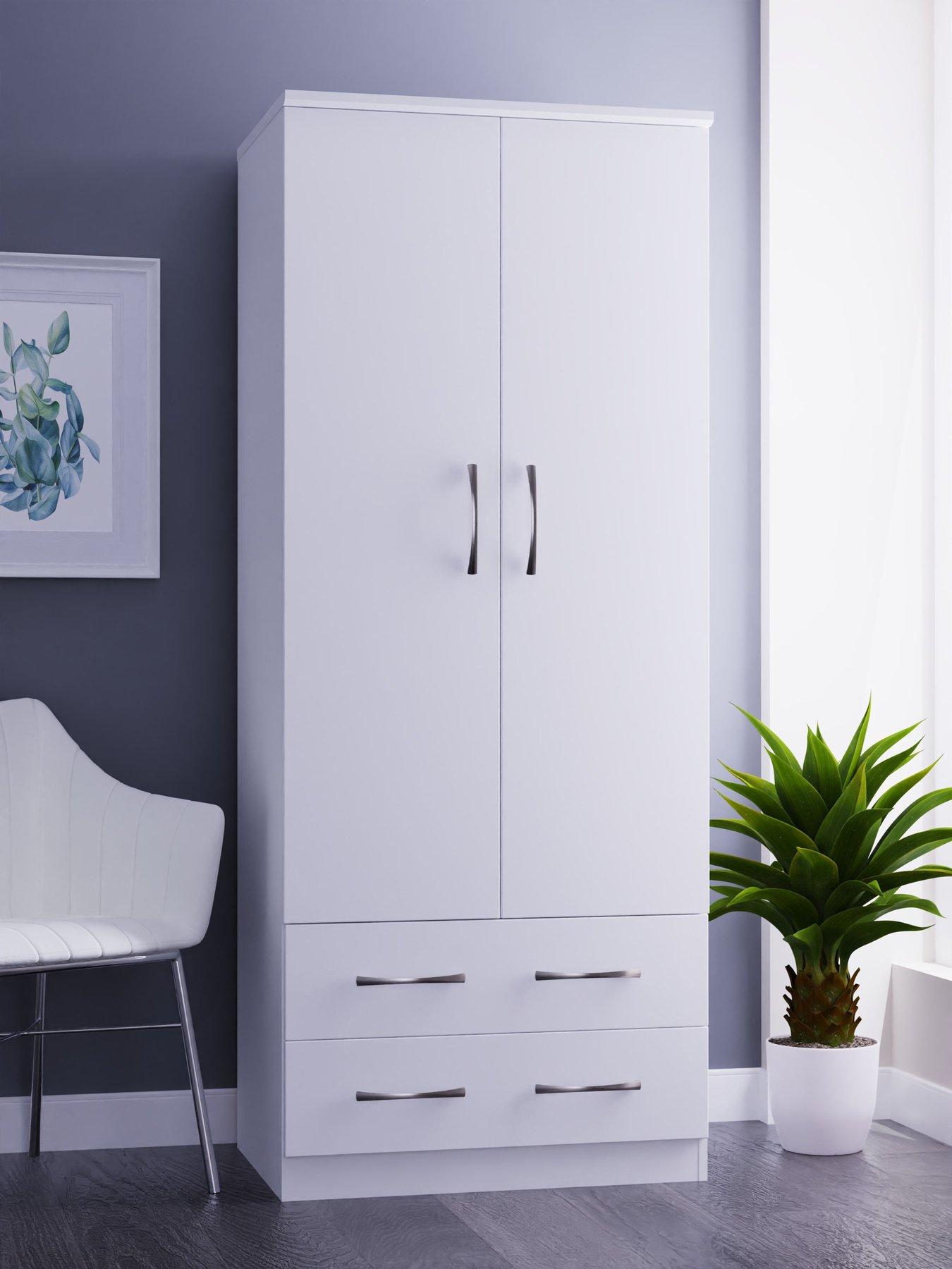 undefined Elton Ready Assembled 2 Door, 2 Drawer Wardrobe - FSC® Certified