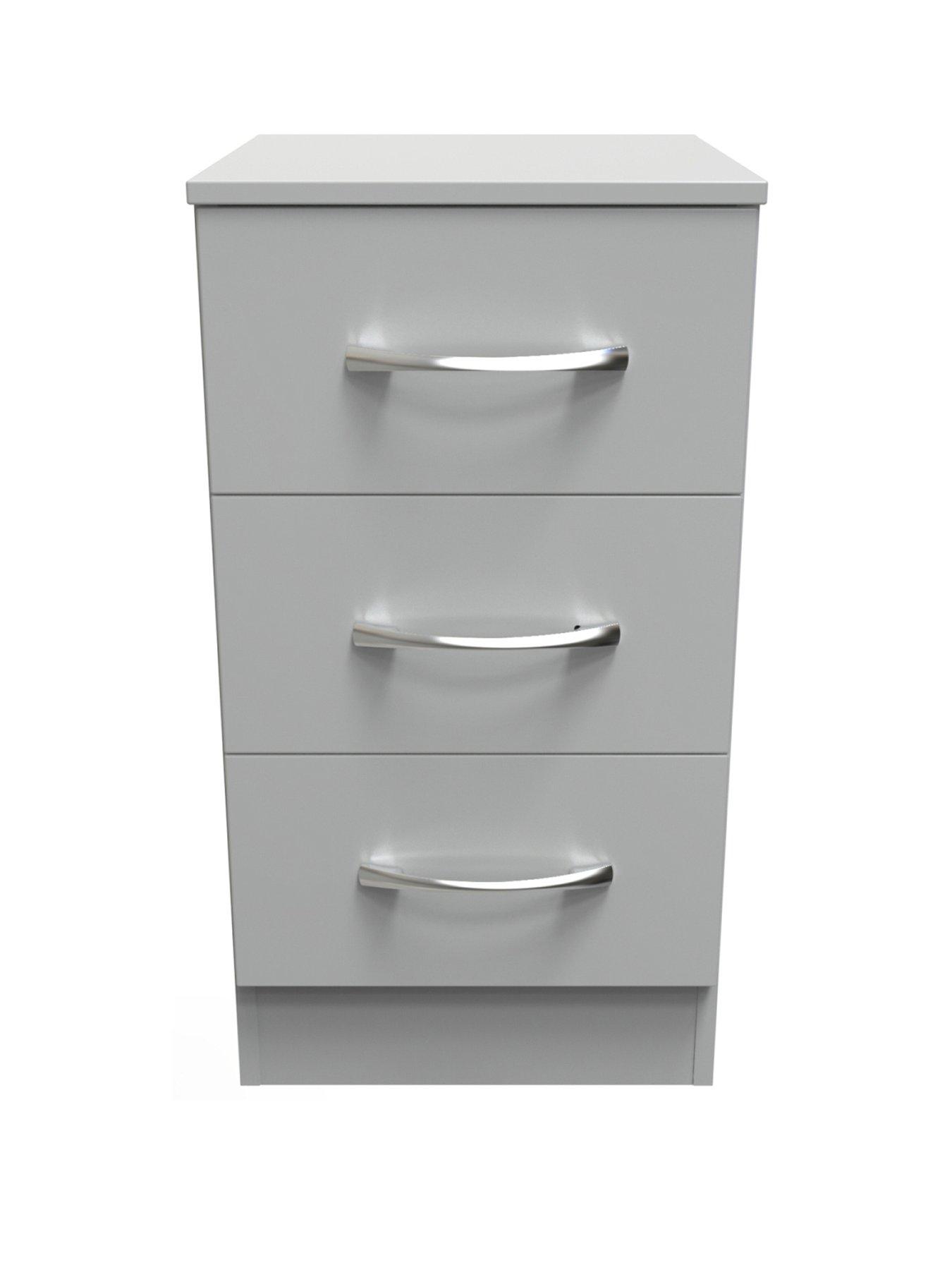 Image 2 of 7 of SWIFT Elton Ready Assembled 3&nbsp;Drawer Bedside&nbsp;Chest&nbsp;- FSC&reg; Certified