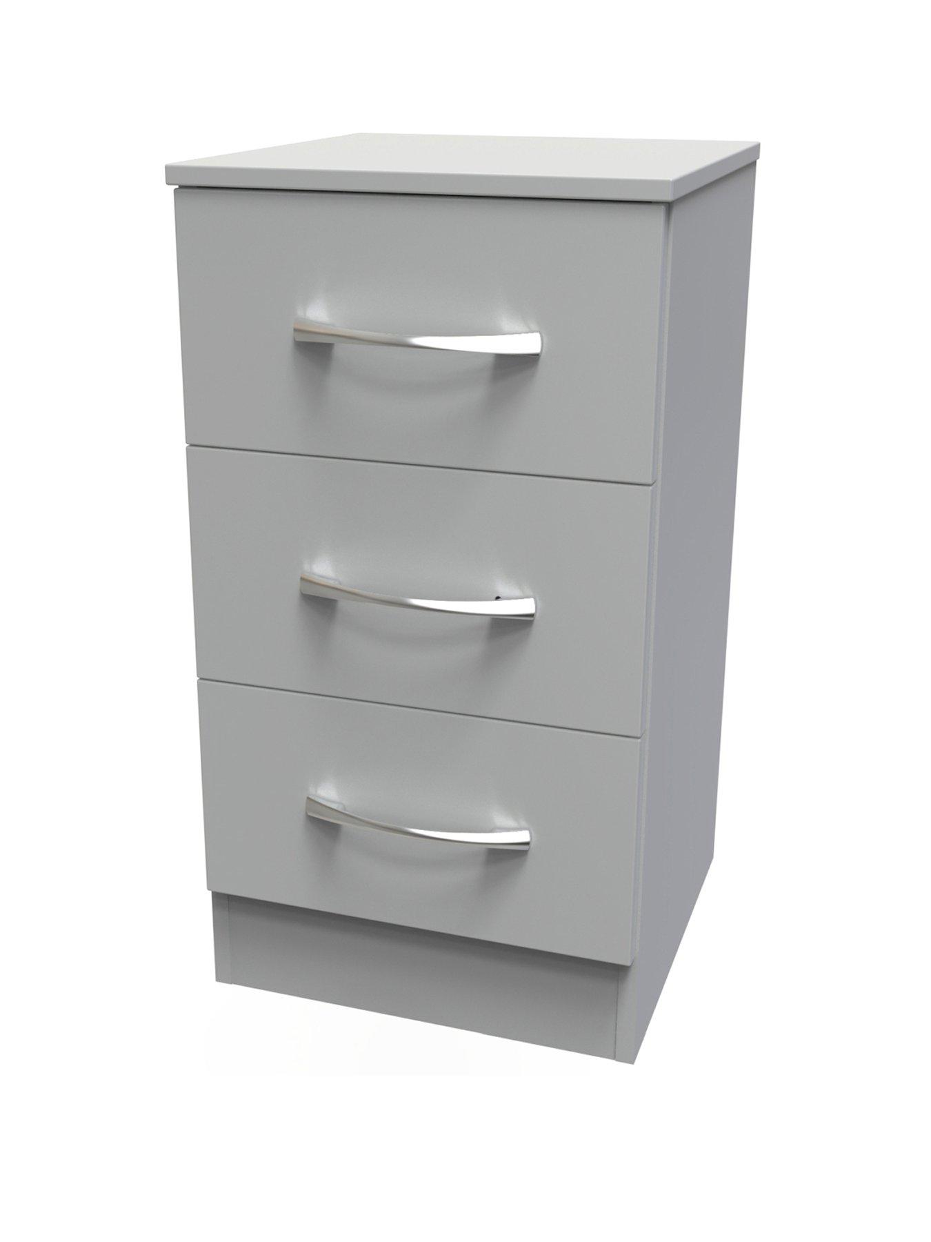 Image 3 of 7 of SWIFT Elton Ready Assembled 3&nbsp;Drawer Bedside&nbsp;Chest&nbsp;- FSC&reg; Certified