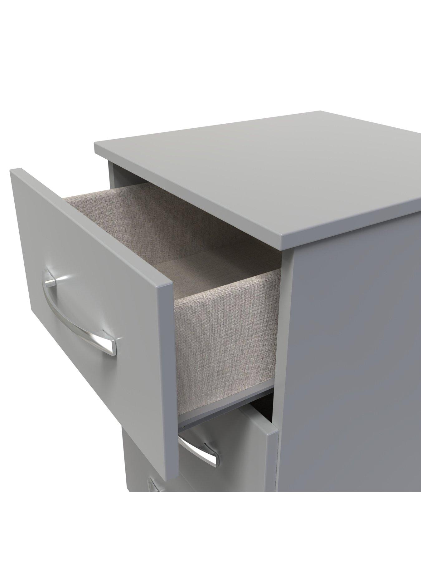 Image 5 of 7 of SWIFT Elton Ready Assembled 3&nbsp;Drawer Bedside&nbsp;Chest&nbsp;- FSC&reg; Certified
