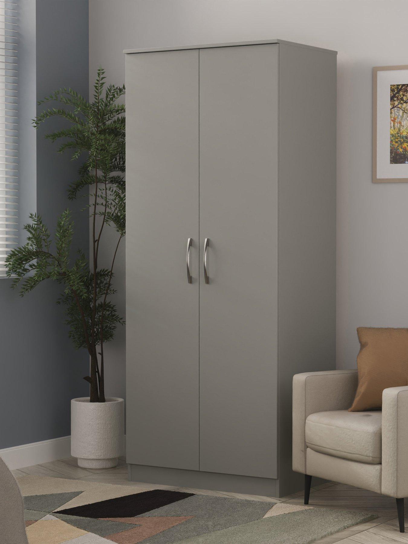  image of swift-elton-ready-assembled-2-door-wardrobenbsp--fscreg-certified