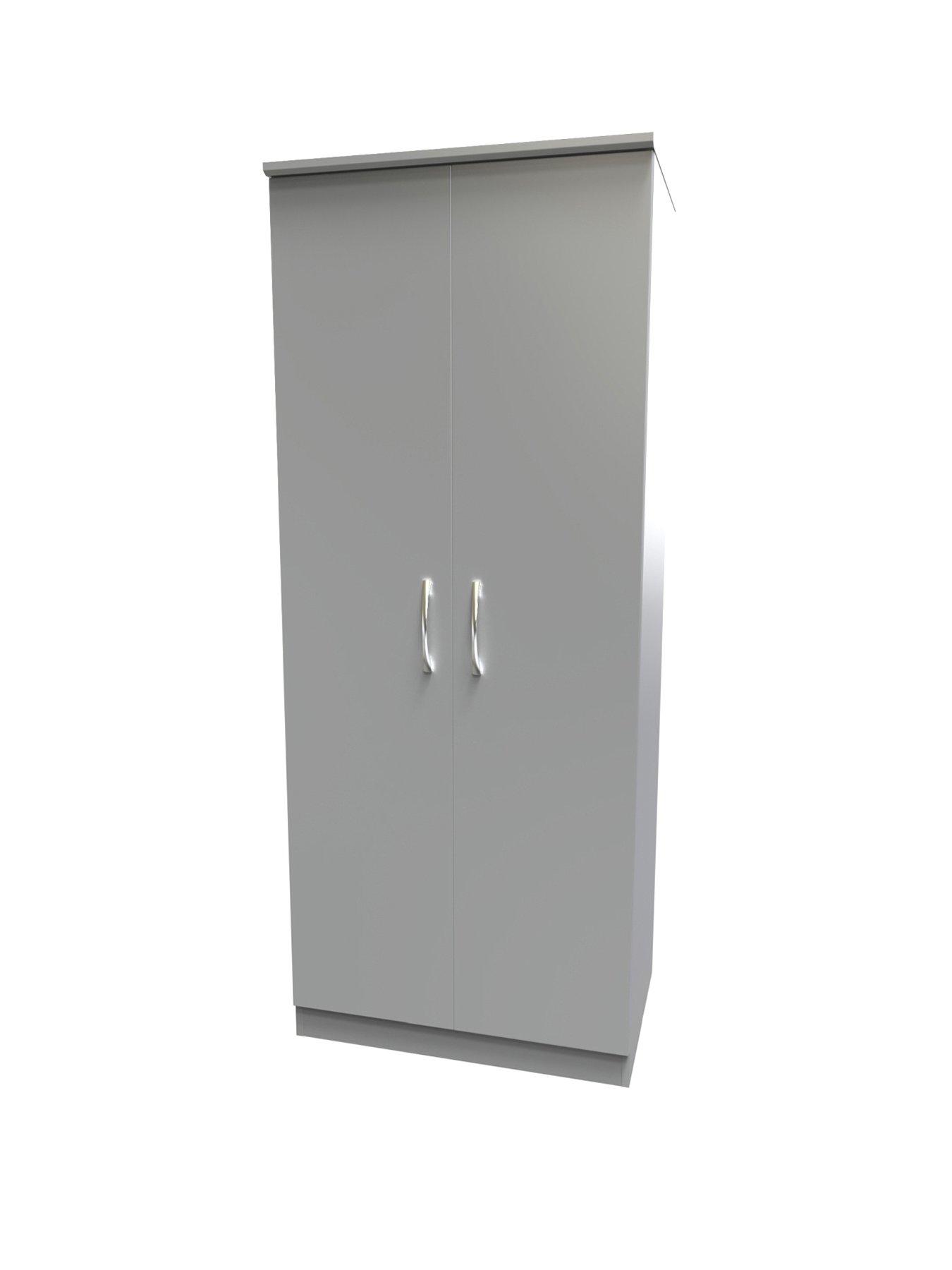  image of swift-elton-ready-assembled-2-door-wardrobenbsp--fscreg-certified